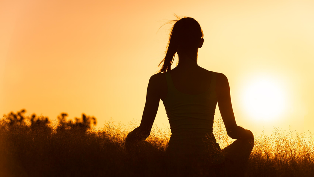 relieving stress through meditation