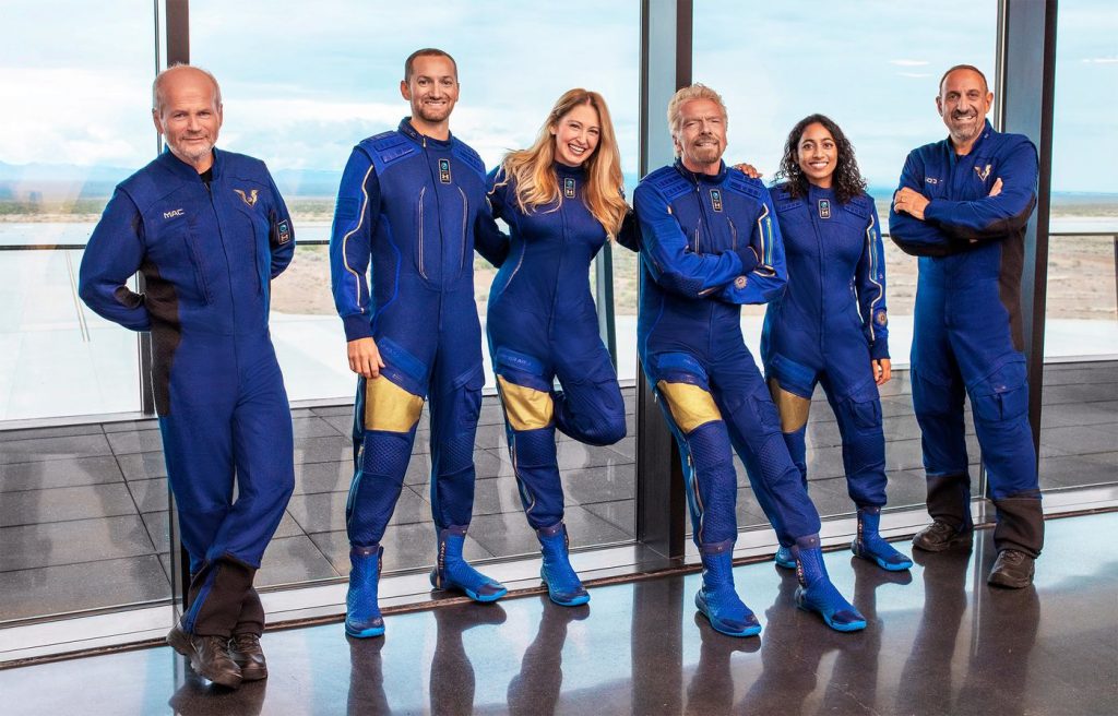 The Virgin Galactic Unity22 crew